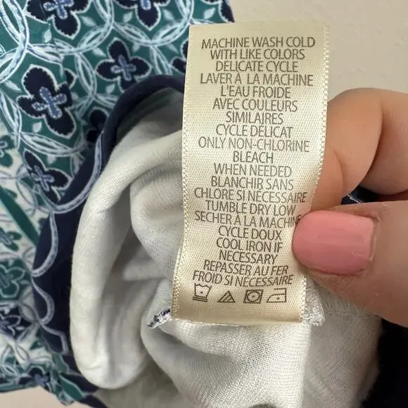 Max Studio Womens A-Line Dress Size Medium Geometric Boho Hippie Western Ranch - Picture 7 of 7